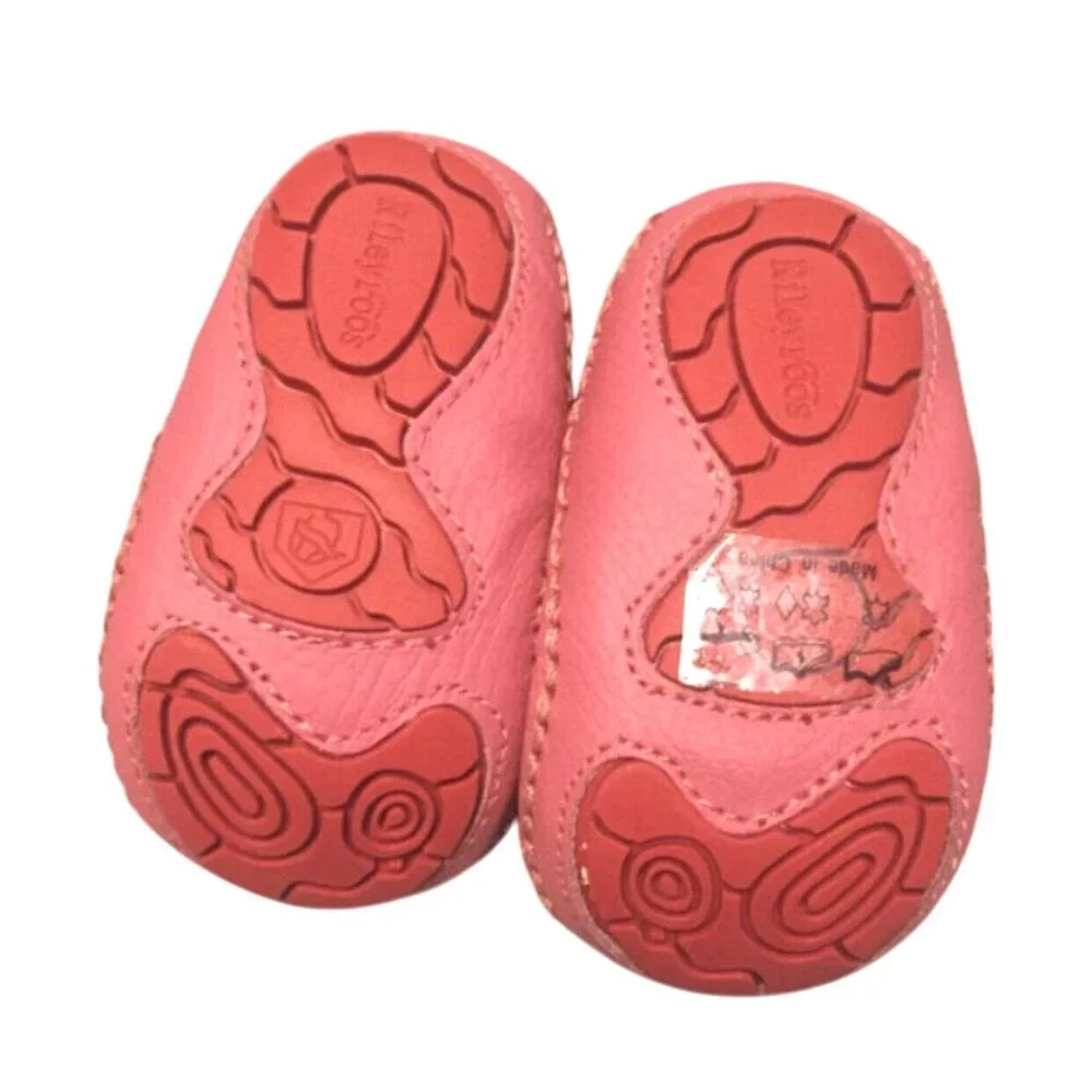 NEW Riley Roos 3-6m Pink Leather Infant Shoes